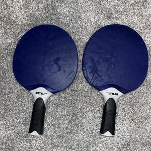 Two (2) Kettler Blue Player Table Tennis Set Ping Pong Weighted Paddle Kit